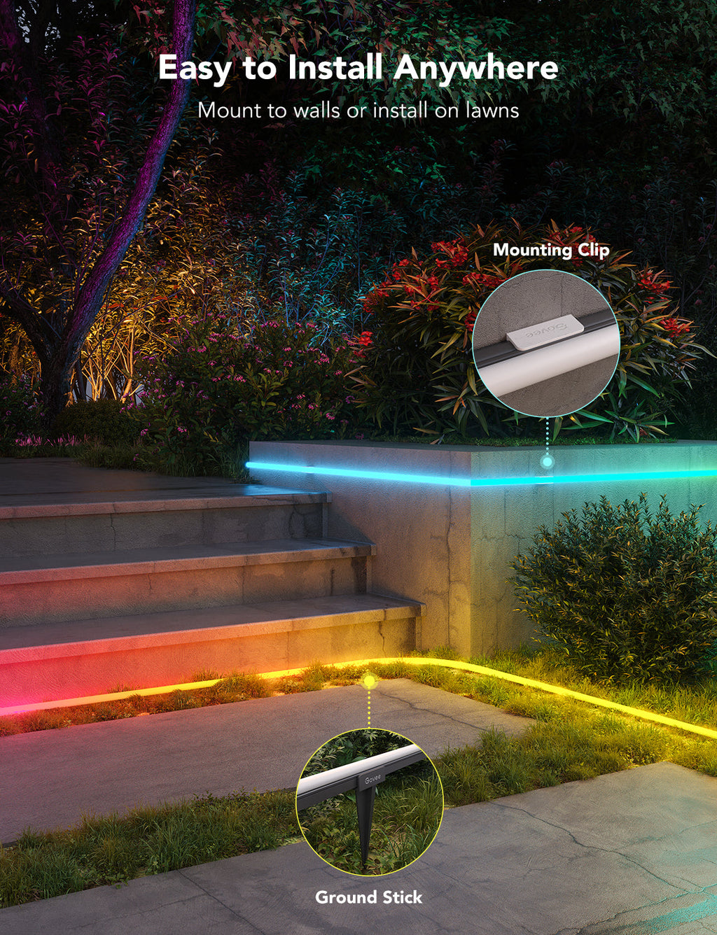 Govee RGBIC Outdoor Neon Rope Light