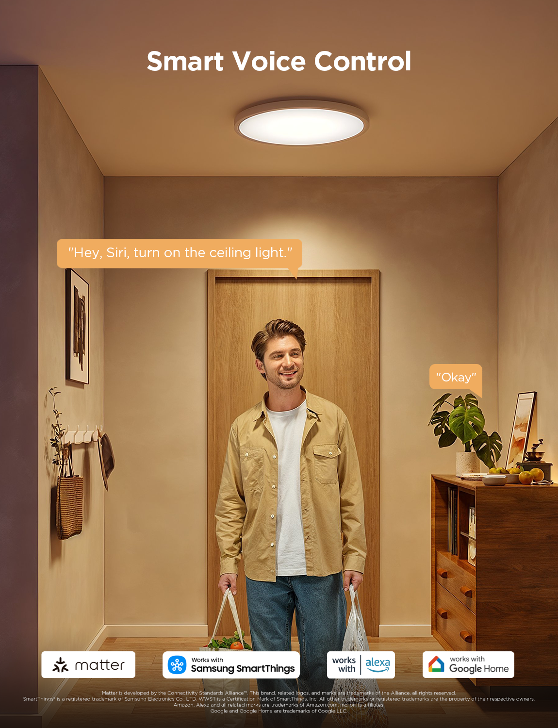 Govee 12-Inch RGBWW + RGBIC Smart Ceiling Light