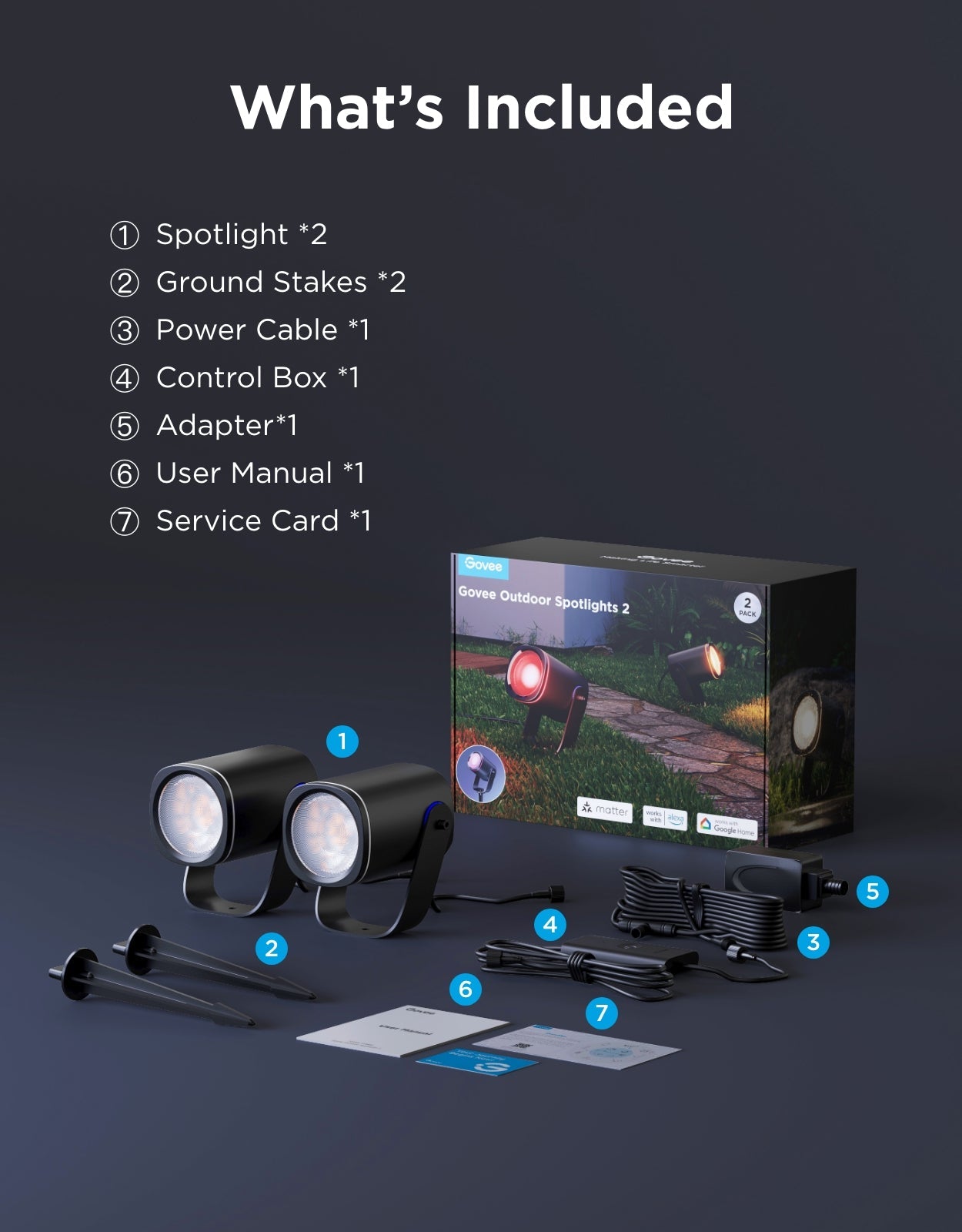 Govee Outdoor Spotlights 2