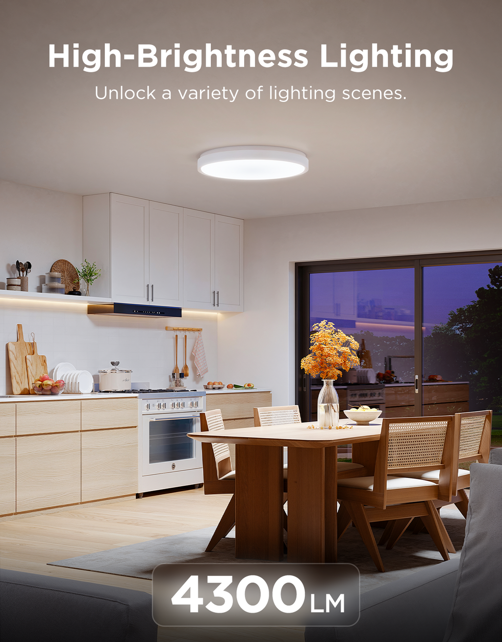 Govee 15-Inch RGBICWW Smart Ceiling Light Pro