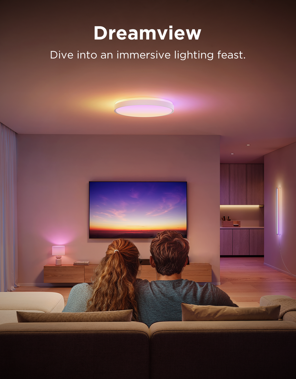 Govee 15-Inch RGBICWW Smart Ceiling Light Pro