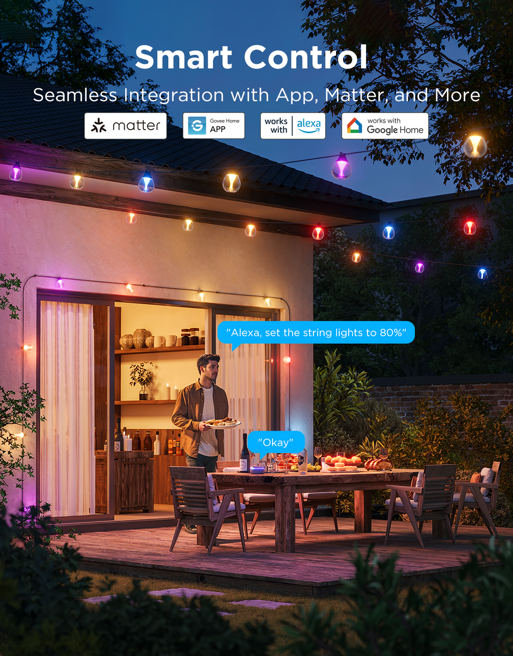 Govee Outdoor Clear Bulb String Lights