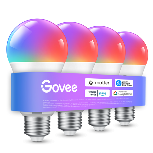 Govee A19 Smart LED Light Bulbs E26 800lm