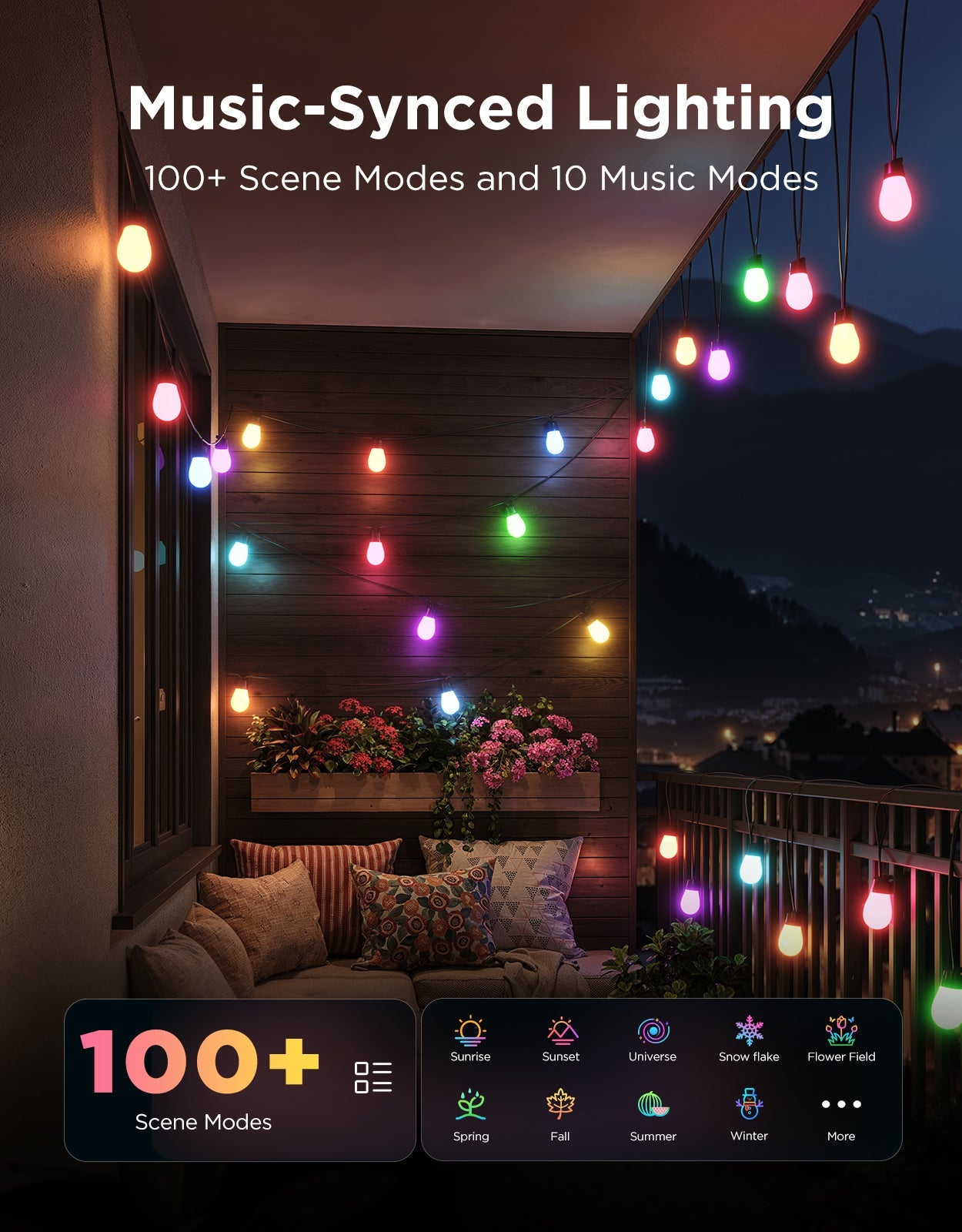 Govee Smart Outdoor S14 Bulb String Lights 2