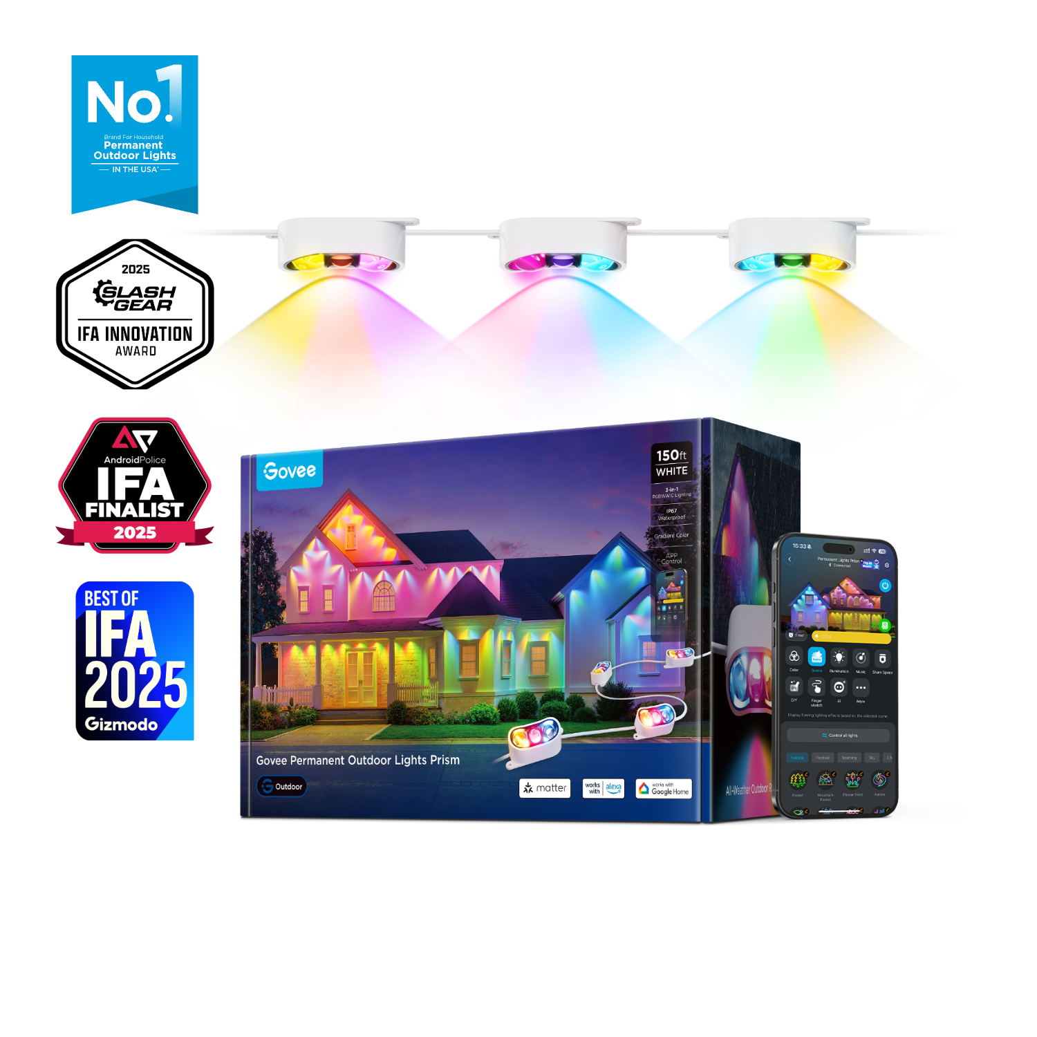 Govee Permanent Outdoor Lights Prism