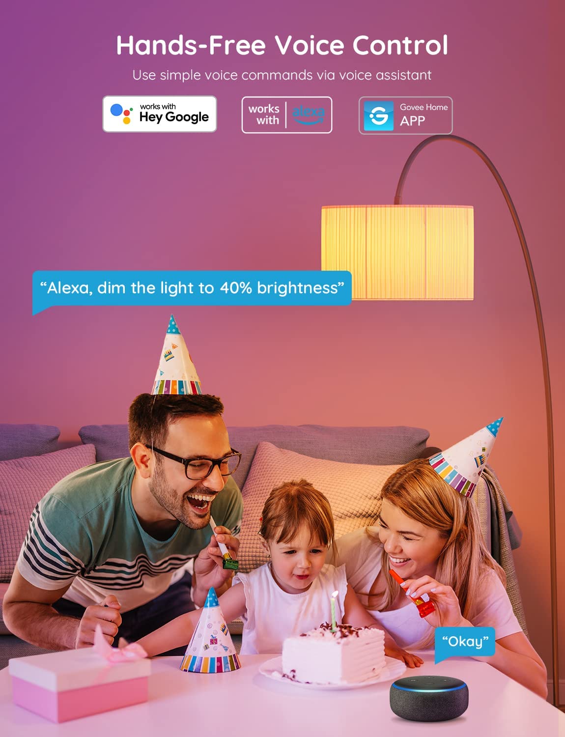 Govee A19 Smart LED Light Bulbs E26 800lm