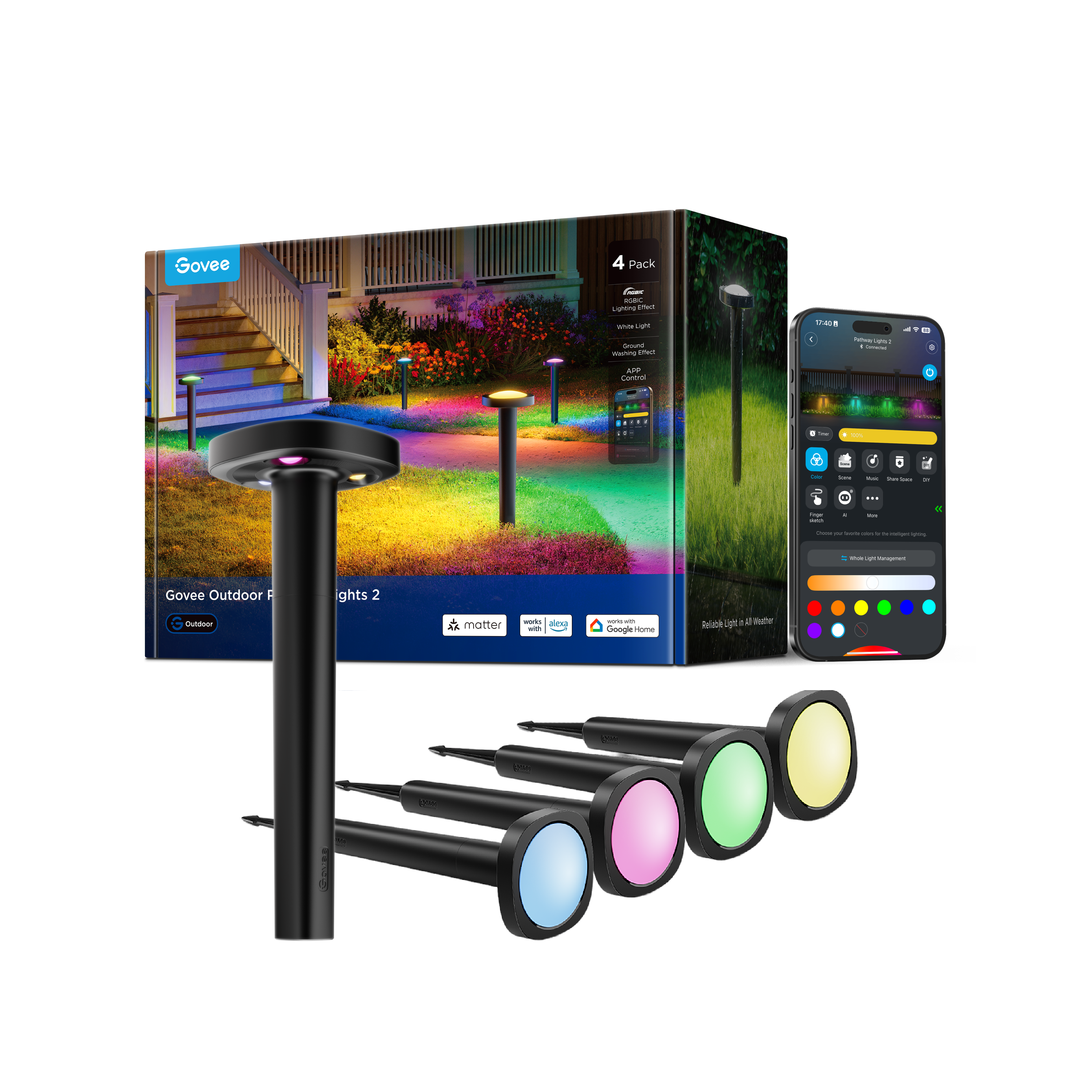 Govee Outdoor Pathway Lights 2