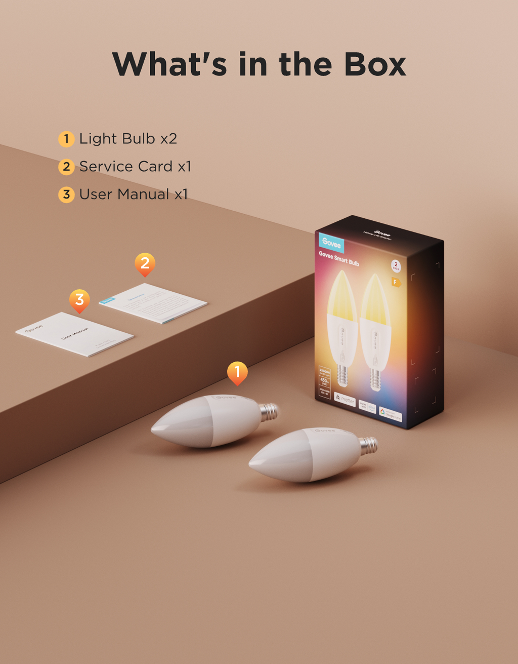 Govee E12 Smart Candle Light Bulbs B11 450lm
