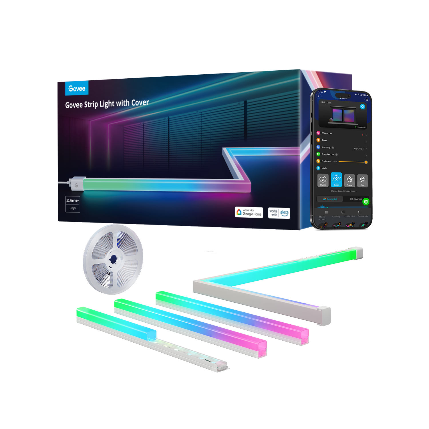 Govee RGBIC LED Strip Lights with Covers