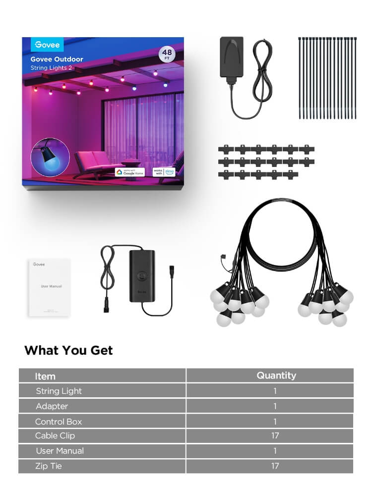 Govee Outdoor String Lights 2