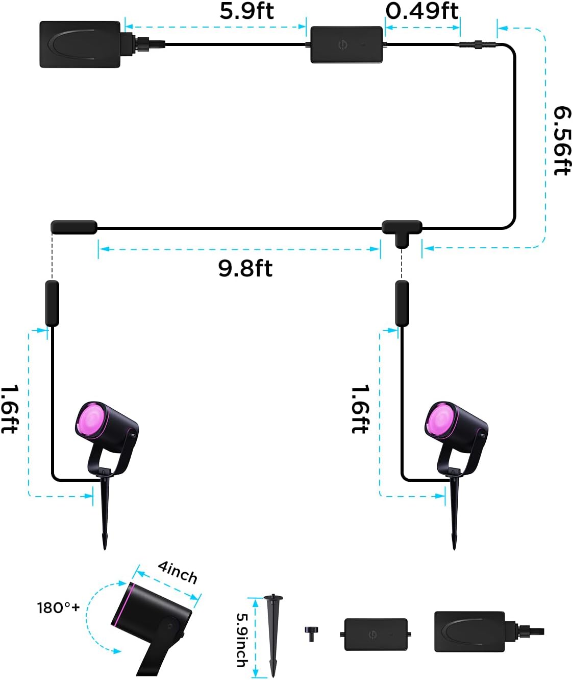 Govee Outdoor Spotlights 2