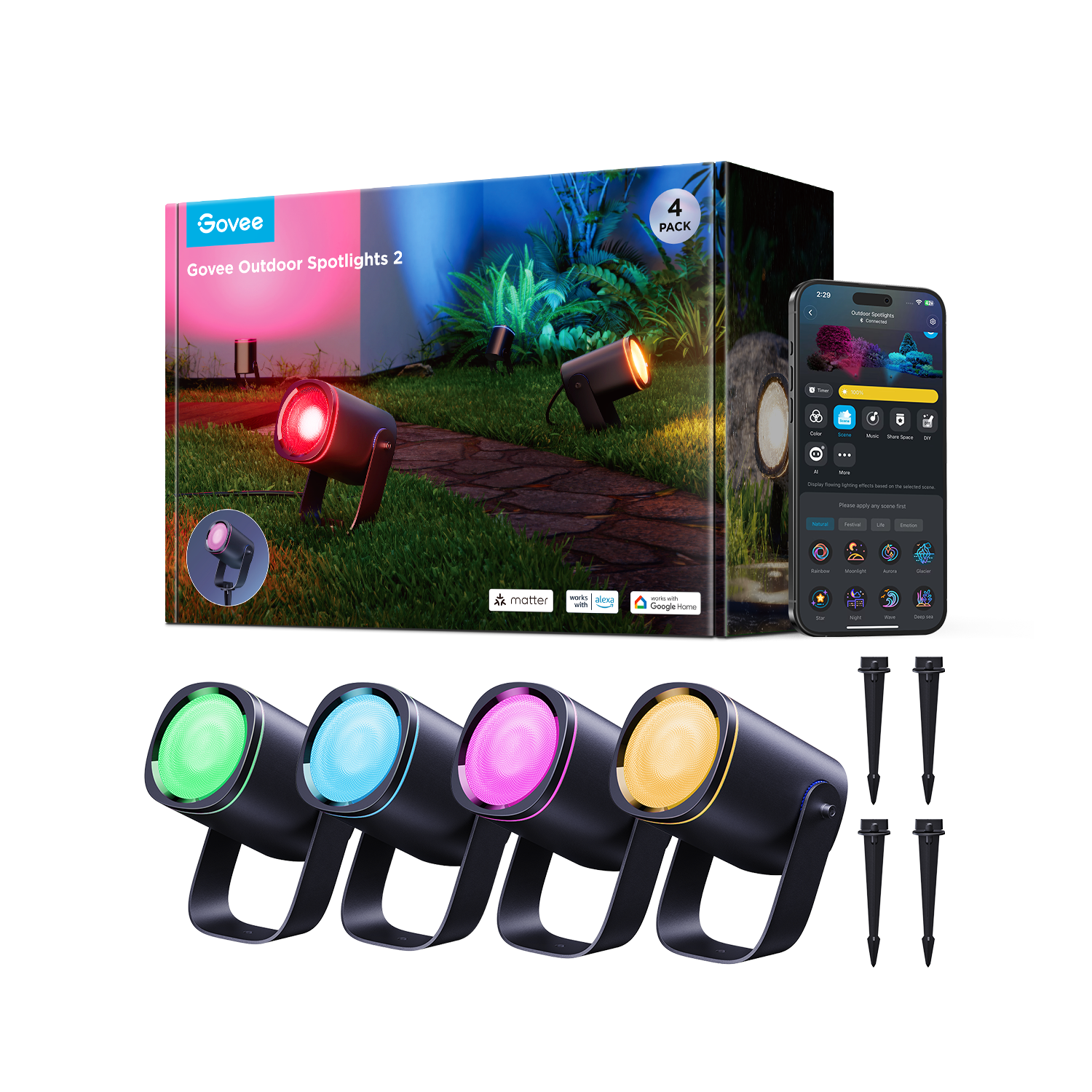 Govee Outdoor Spotlights 2
