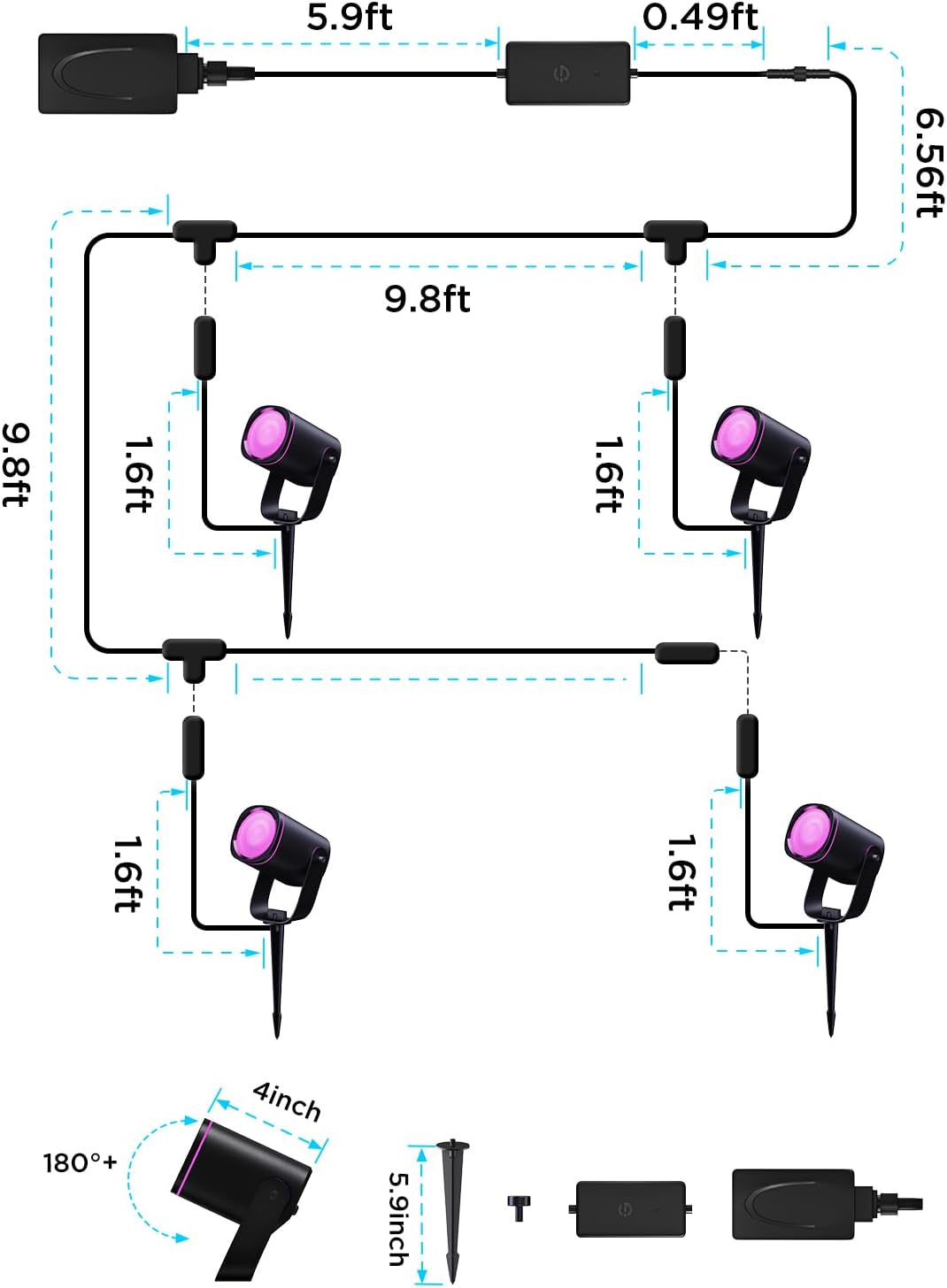 Govee Outdoor Spotlights 2