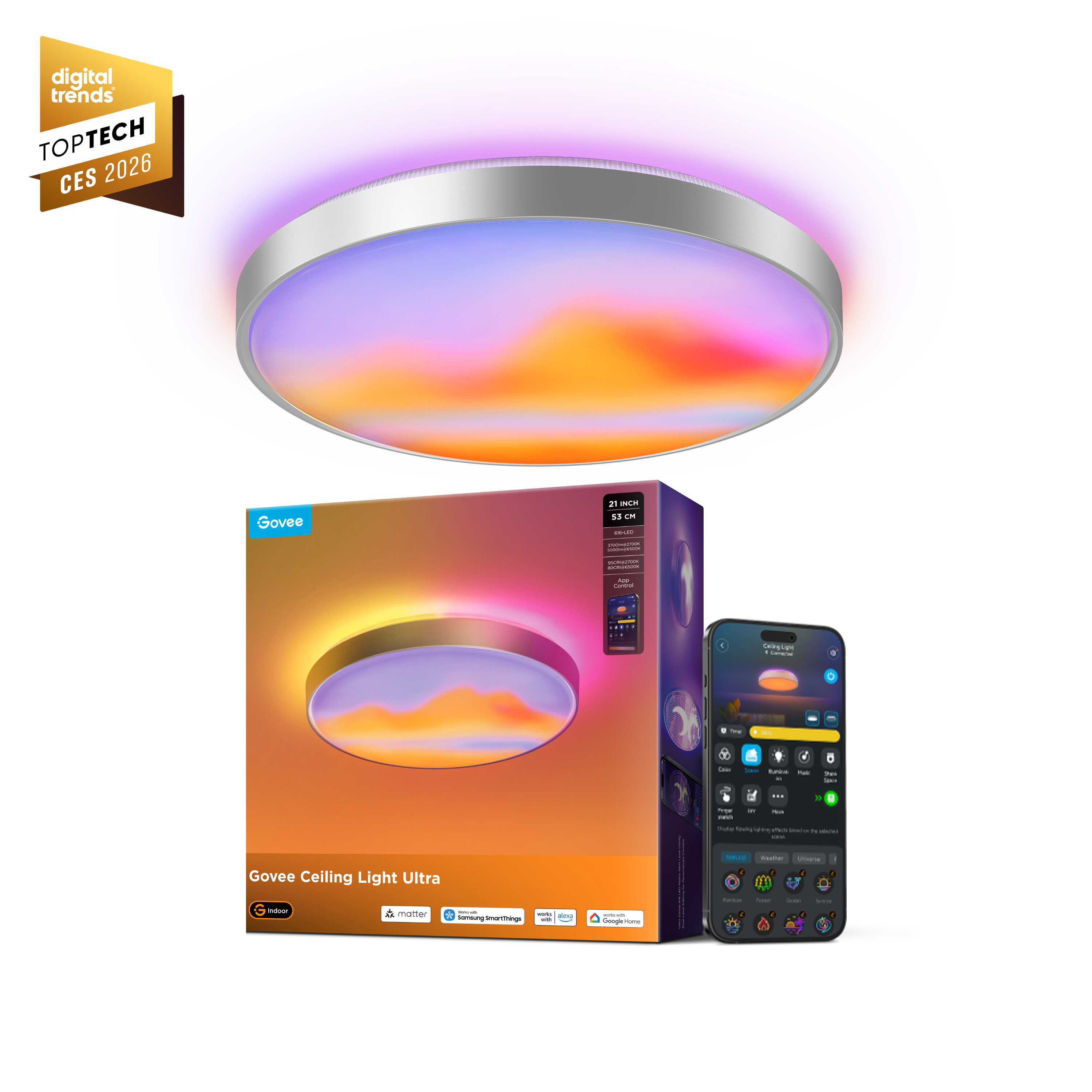 Govee 21-Inch Smart Ceiling Light Ultra