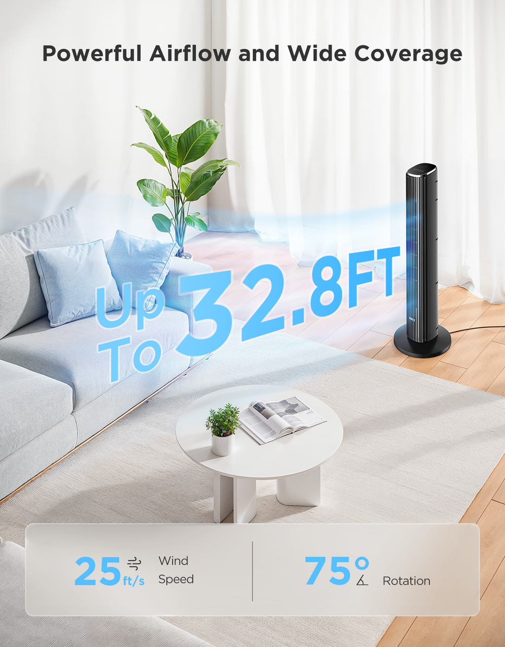 GoveeLife 36'' Smart Tower Fan 2