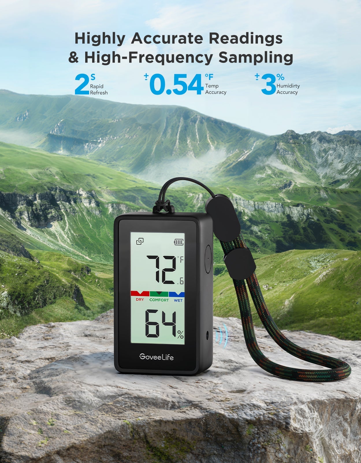 Goveelife Outdoor Portable Thermo-Hygrometer