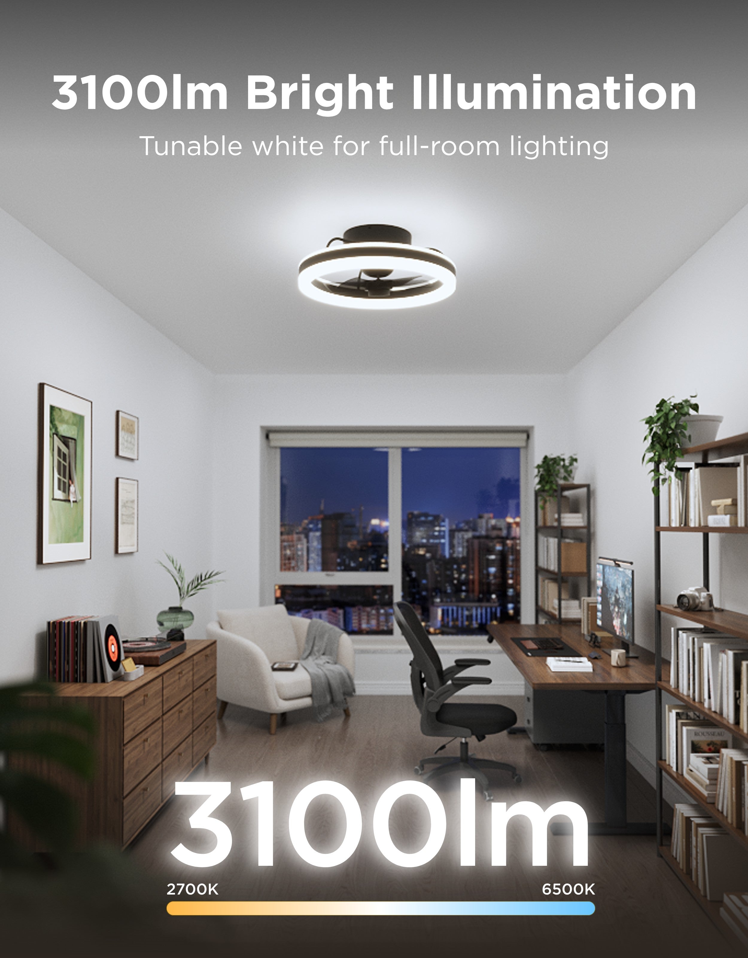 Govee 20-Inch Ceiling Fan With Lights