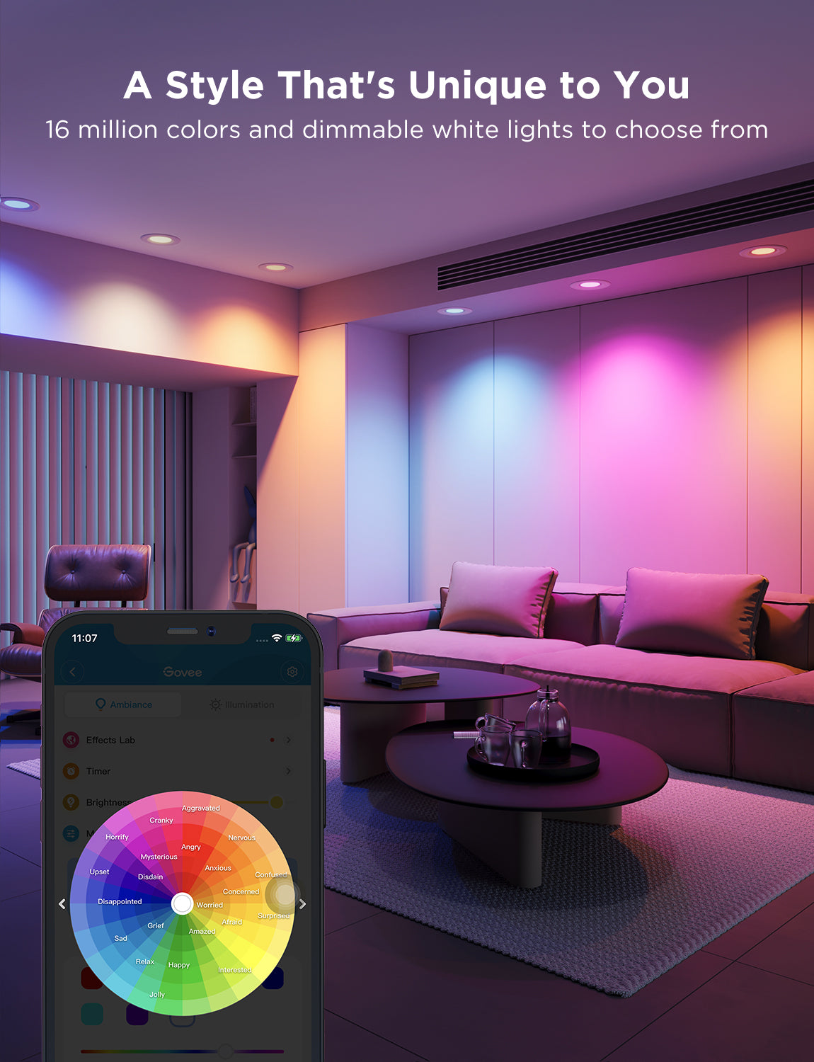 Govee 6-Inch Smart Retrofit Recessed Can Lights