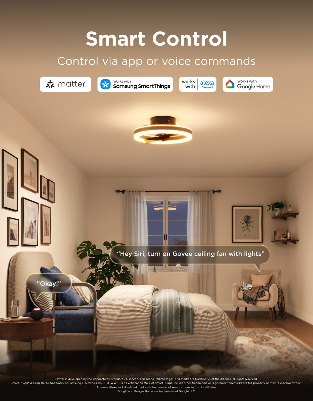 Govee 20-Inch Ceiling Fan With Lights