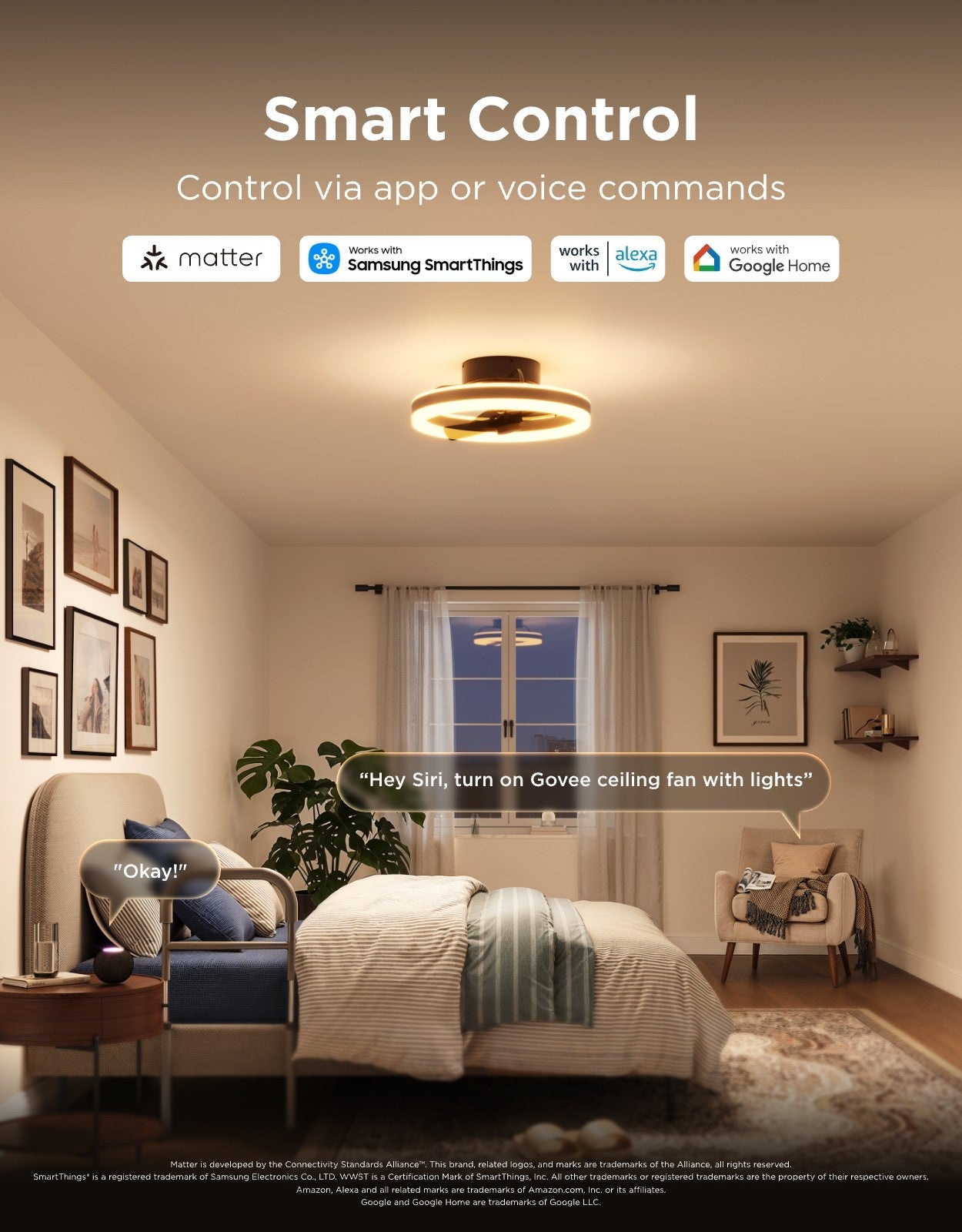 Govee 20-Inch Ceiling Fan With Lights