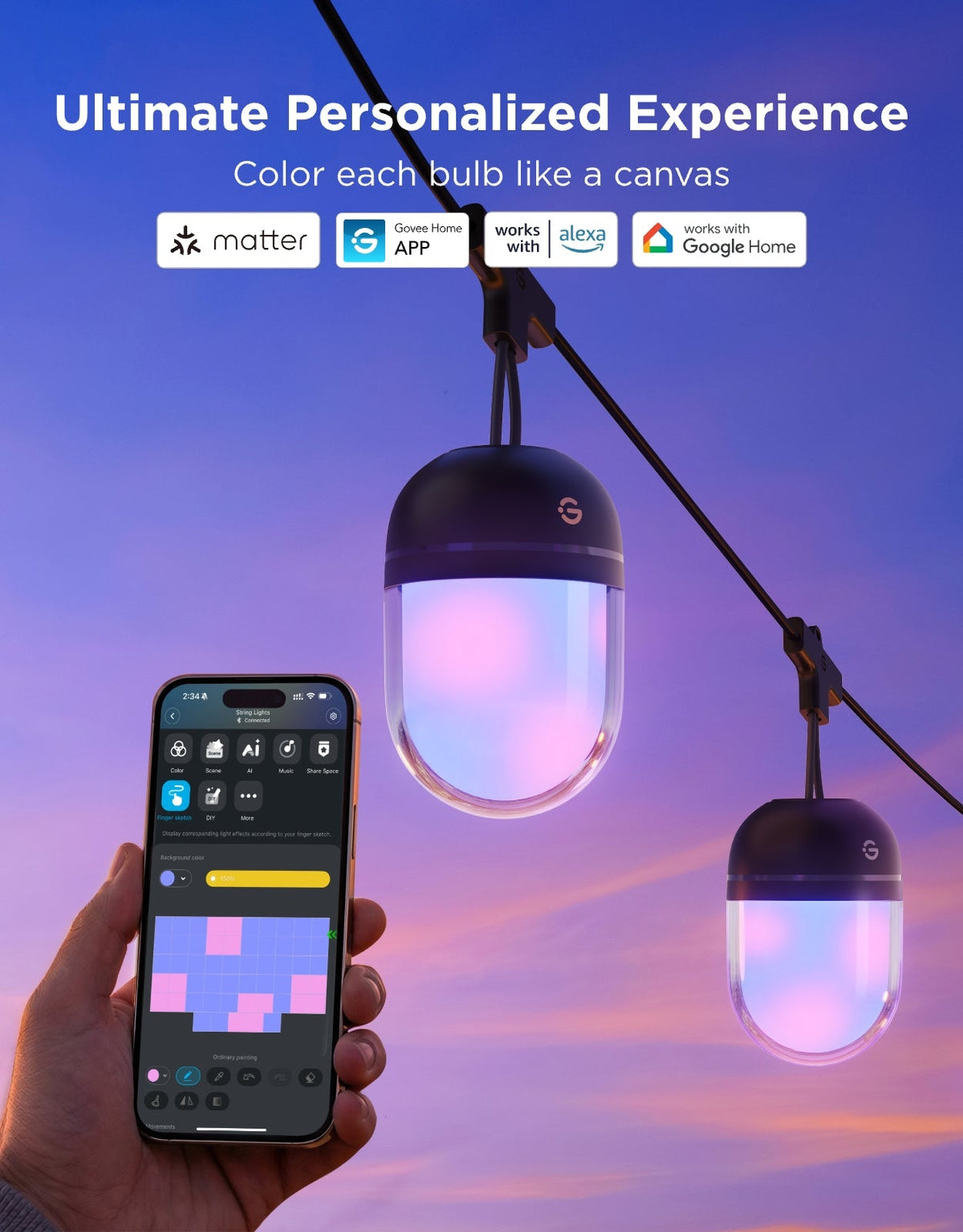 Govee Outdoor Chromatic String Lights
