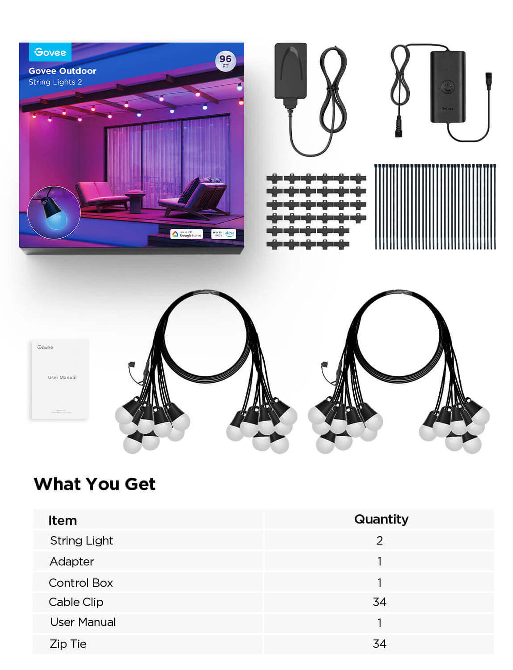 Govee Outdoor String Lights 2