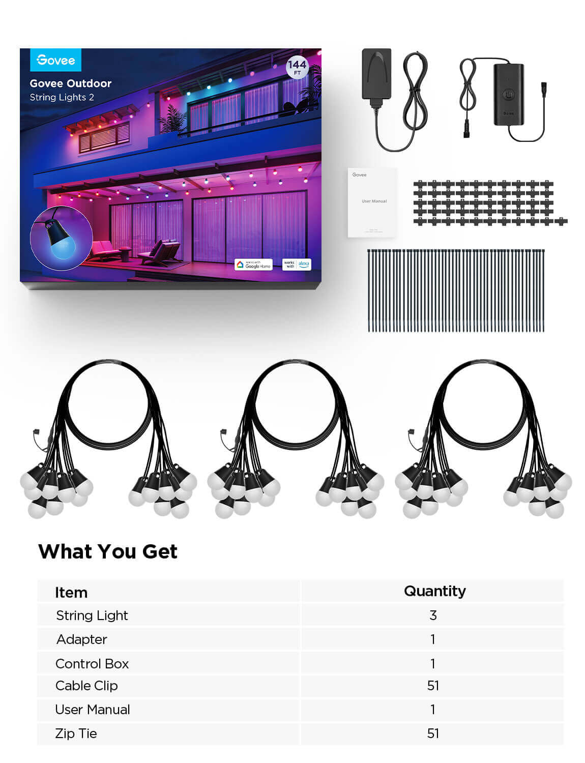 Govee Outdoor String Lights 2