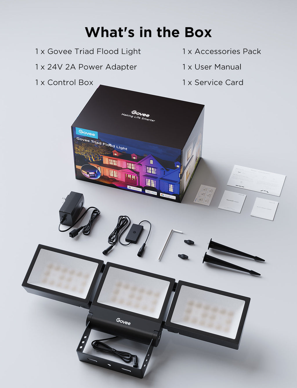 Govee Outdoor Triad Flood Lights