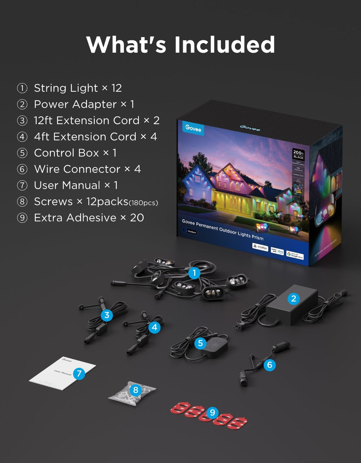 Govee Permanent Outdoor Lights Prism