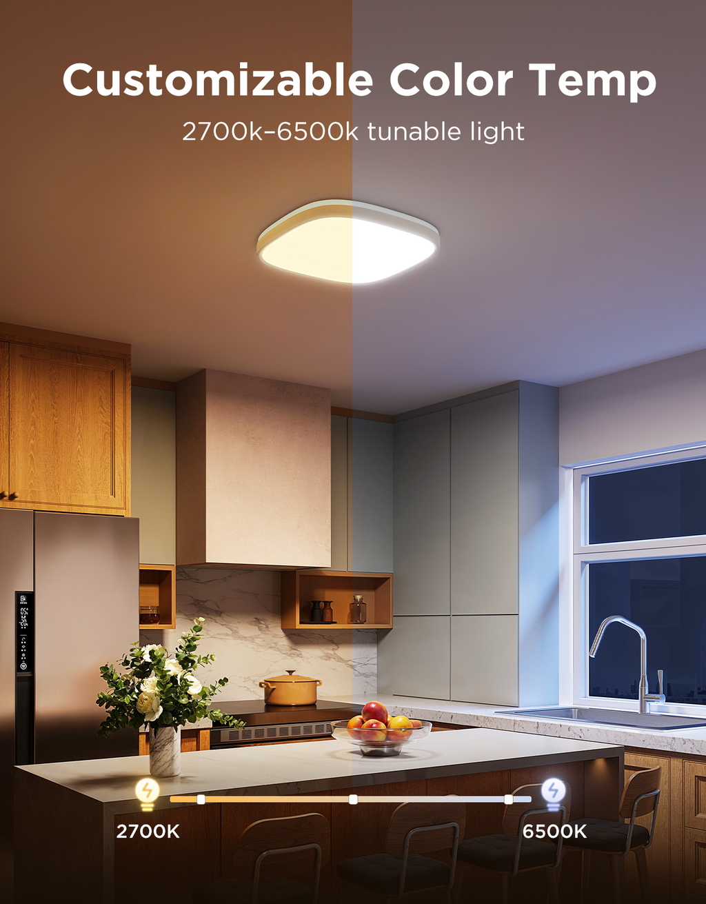 Govee 12-Inch RGBWW + RGBIC Smart Ceiling Light
