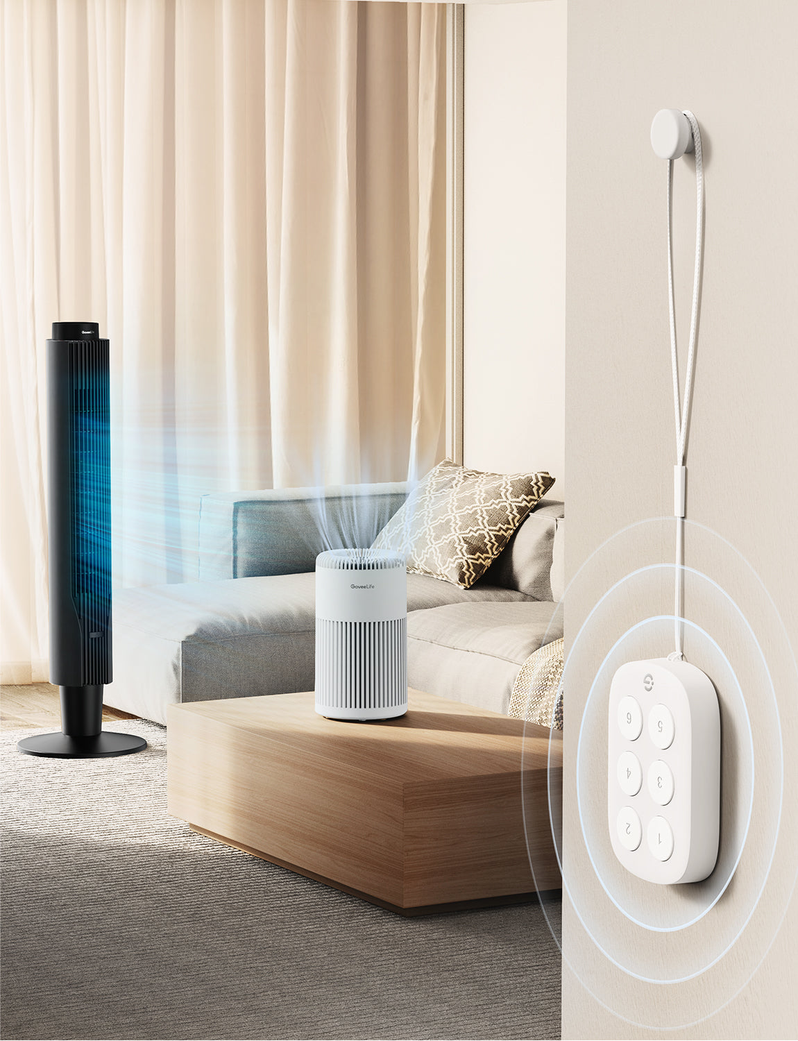 GoveeLife Wireless Mini Smart 6 Button Sensor, Group Control Devices